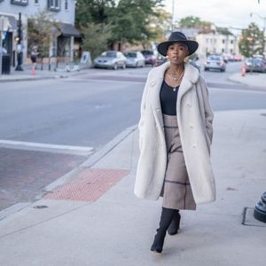 Vintage Borgana soft faux fur coat